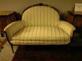 Louis XVI Style Upholstered Carved Settee