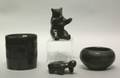 Four Southwest Native American Blackware Pottery Items