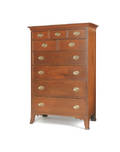 Pennsylvania Federal walnut tall chest ca 1810