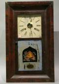 Jerome  Co Mahogany Veneer Ogee Mantel Clock