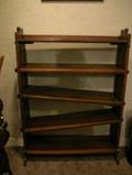 Arts  Crafts Oak Open Bookcase