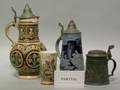 Collection of Fourteen Assorted Steins and a Beaker