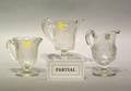 Seventeen Victorian Colorless Pattern Glass Pitchers