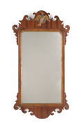 Chippendale mahogany looking glass late 18th c