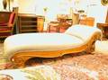 Late Victorian Upholstered Quartersawn Oak Chaise