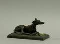 Patinated Metal Figure of a Greyhound