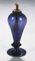 Purpleblue Free Blown Glass Lamp