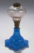 Blown Molded and Pressed Glass Fluid Lamp