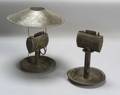 Two Ufford Tin Lard Oil Lamps