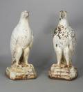 Pair of Large Cast Iron Eagle Figures
