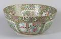 Rose Medallion Porcelain Punch Bowl