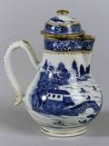 Blue and White Chinese Porcelain Covered Teapot