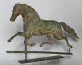 Molded Copper and Zinc Running Horse Weathervane