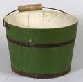 Shaker Green Painted Wooden Bucket