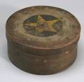 Painted Covered Wooden Ditty Box