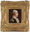 Oil on board portrait of Washington
