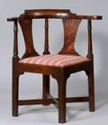 Chippendale Walnut Roundabout Chair