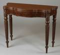 Classical Mahogany and Mahogany Veneer Carved Card Table