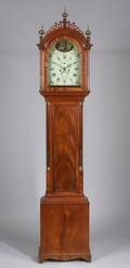 Federal Mahogany Inlaid Tall Case Clock
