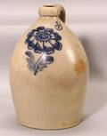 Cobalt Decorated Salt Glazed Stoneware Jug