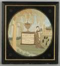 Silk Needlework Memorial Picture