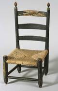 Painted Pine Childs Ladderback Chair