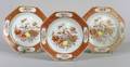 Three Chinese Export Porcelain Octagonal Imari Plates