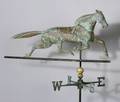 Copper and Zinc Running Horse Weathervane