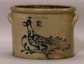 Cobalt Decorated Salt Glazed Stoneware Crock