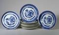 Twelve Nanking Porcelain Dinner Plates