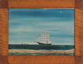 American oil on board shore scene