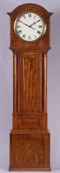 Scottish Mahogany Longcase Flute Clock