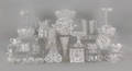 Large collection of cut and pressed glass Provenance Property of an East Coast Educational Institution