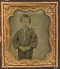 Ambrotype Of A Boy And His Bird