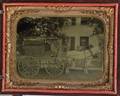 Tintype Of A Delivery Wagon