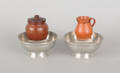 Miniature redware pitcher