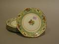 Set of Six Adderleys Lenora Pattern Porcelain Luncheon Plates