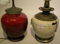 Two Asian Glazed Ceramic Table Lamps