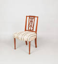 Philadelphia Federal carved mahogany dining chair