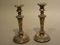 Pair of Sheffield Silver Candlesticks