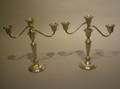 Pair of Sterling Silver Candelabra