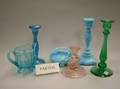 Nine Pieces of Assorted Colored Glass