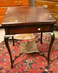 Late Victorian Mahogany Foldingtop Games Table