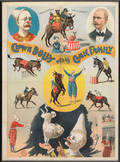 Three lithograph circus posters for  Clown Dolly with his Comic Family
