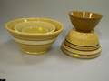 Five Assorted Yellowware Bowls