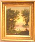 Framed American Landscape Oil