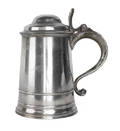 Philadelphia pewter tankard ca 1775