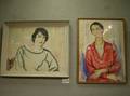 Two Framed Watercolor Portraits of Women