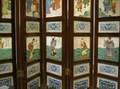 Chinese Porcelain Inset EightPanel Screen