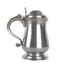 Philadelphia pewter tankard ca 1780